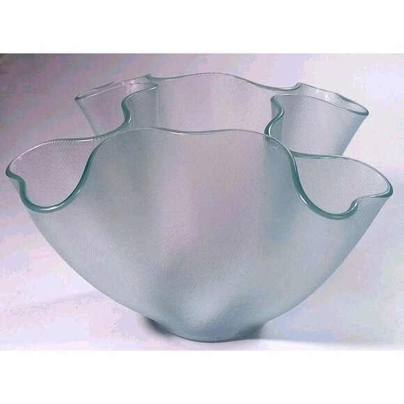 Mouth-Blown CARTOCIO Vase Fontana by Pietro Chiesa 1932 Italy large Size - Picture 10 of 16